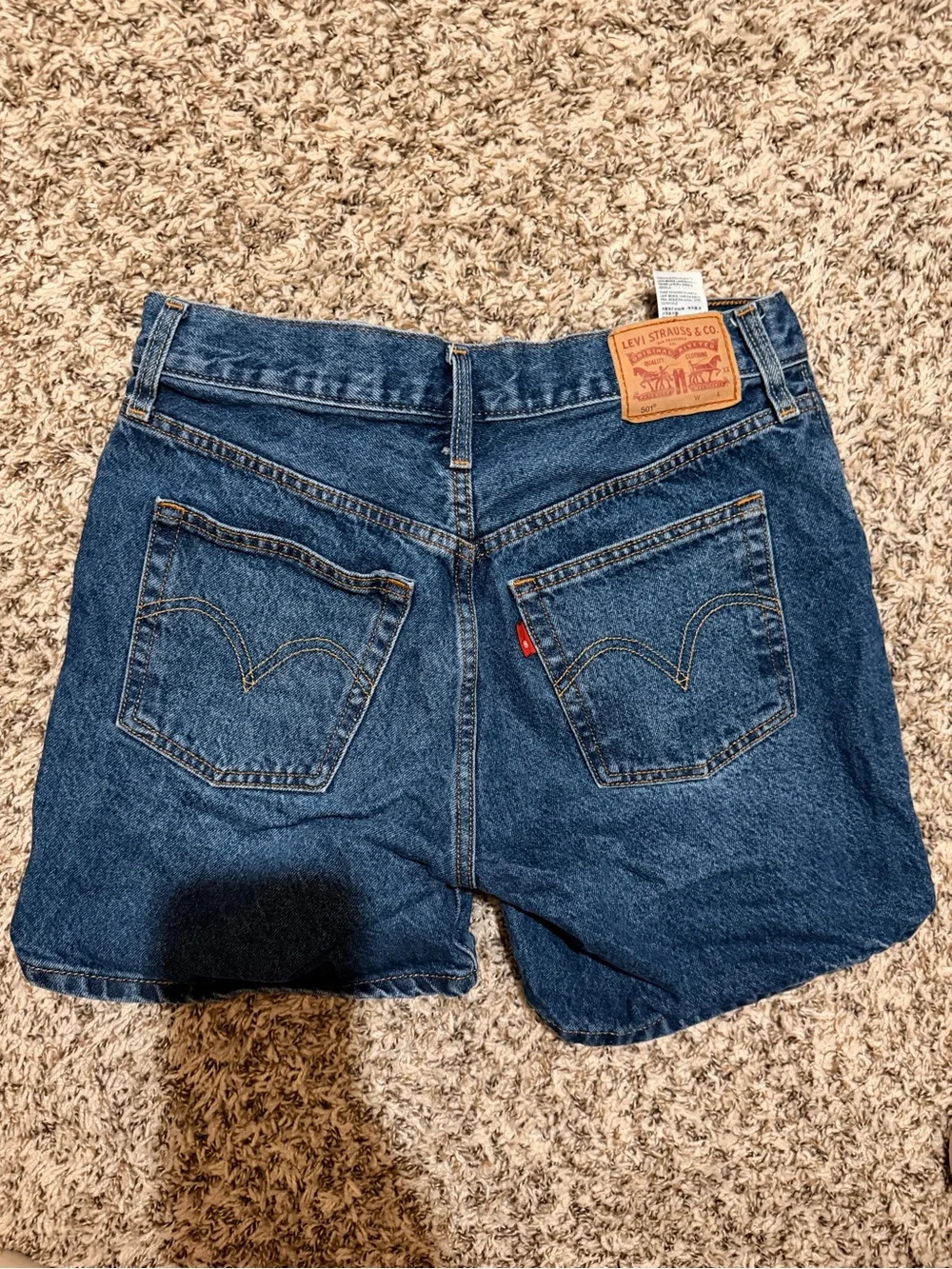 Levi's Women's Classic Blue Denim Cutoff Shorts